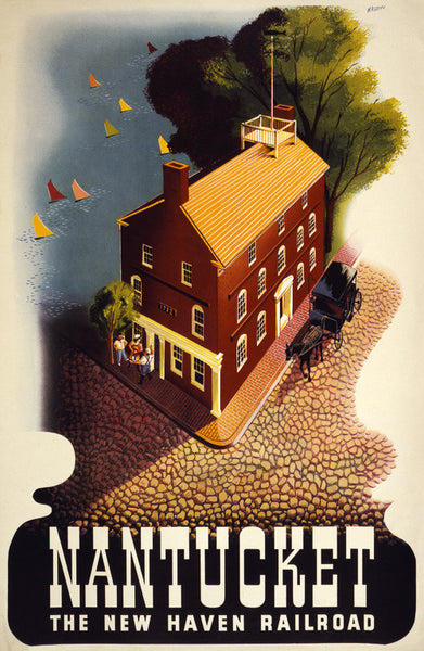Nantucket: The New Haven Railroad Vintage Travel Poster