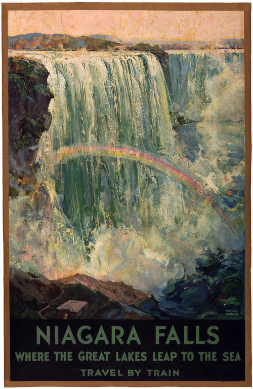 Niagara Falls Vintage Travel Poster