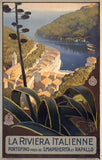 The Italian Riviera Vintage Travel Poster