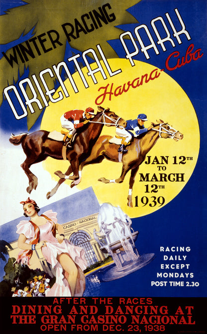 Winter Racing, Oriental Park - Havana, Cuba