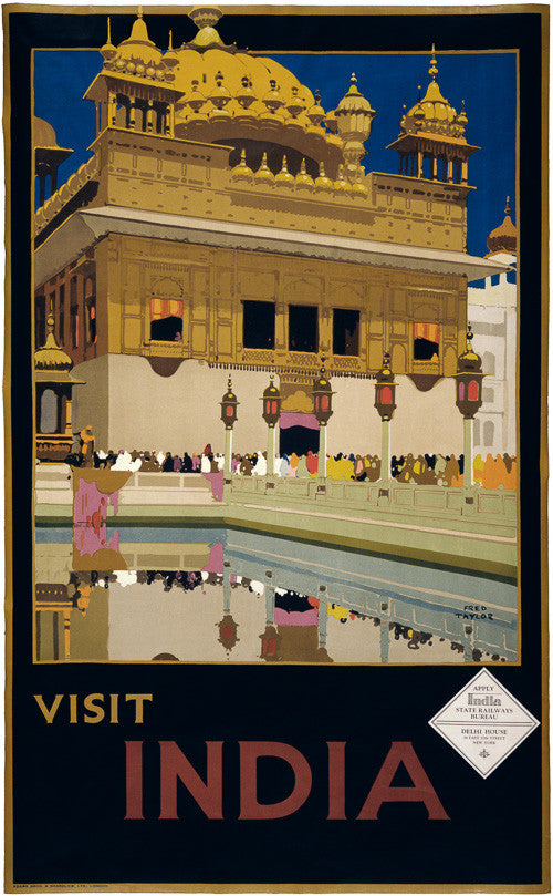 Visit India travel poster