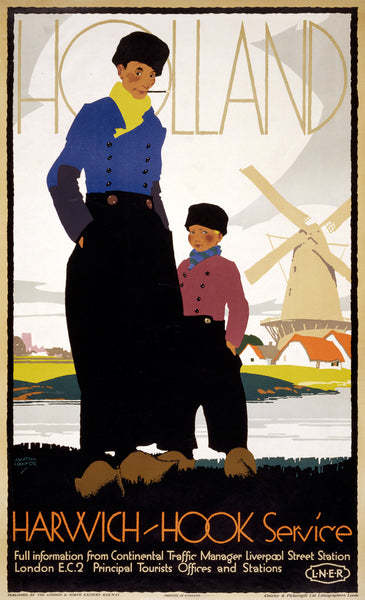 Holland: Harwich-Hook Service poster
