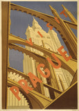 Visit Prague Vintage Travel Poster
