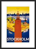Stockholm Vintage Travel Poster