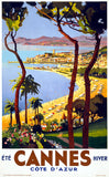 Cannes travel poster