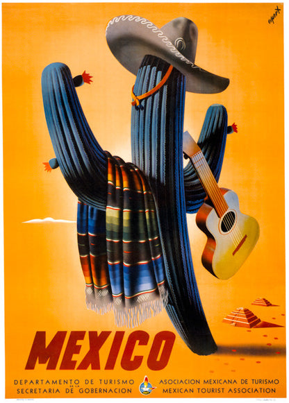 Mexico Vintage Travel Poster