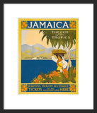 Jamaica: The Gem of the Tropics framed poster