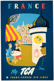 France Vintage Travel Poster