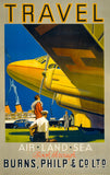 Travel: Air, Land, Sea Vintage Travel Poster