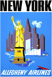 New York by Air Vintage Travel Poster