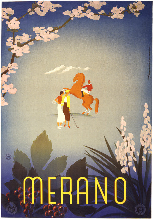 Merano, Italy travel poster