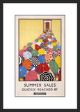 Summer Sales Quickly Reached by Underground framed print