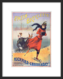 Patin Bicyclette Road Skates framed poster of advertisement