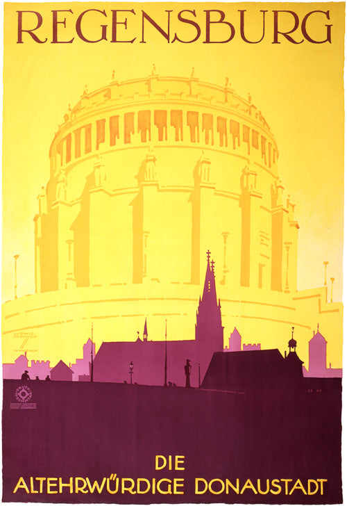 Regensburg travel poster