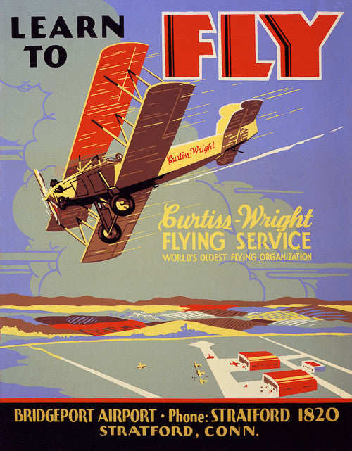 Learn to Fly Poster – Vintagraph Art