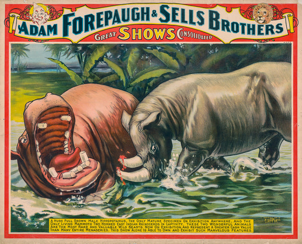 Adam Forepaugh & Sells Brothers poster