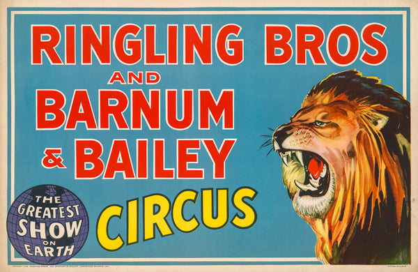 Ringling Bros. Circus Lion poster
