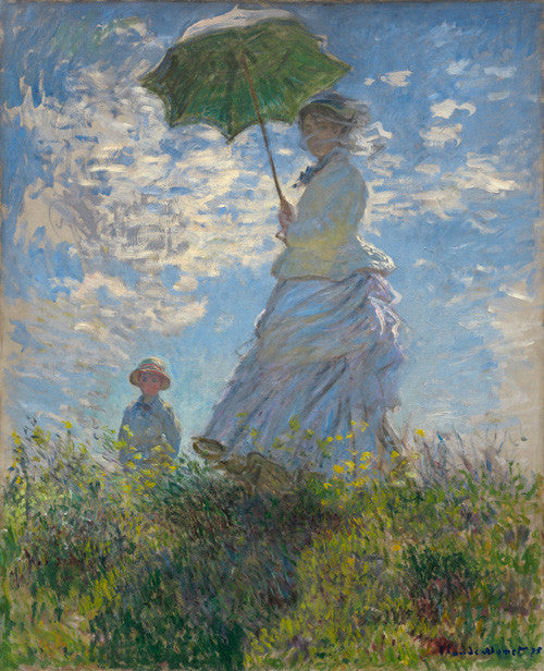 Woman with a Parasol by Claude Monet