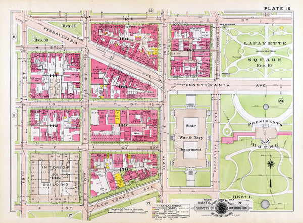 Baist's Real Estate Atlas of Surveys of Washington, District of Columbia. Plate 16.