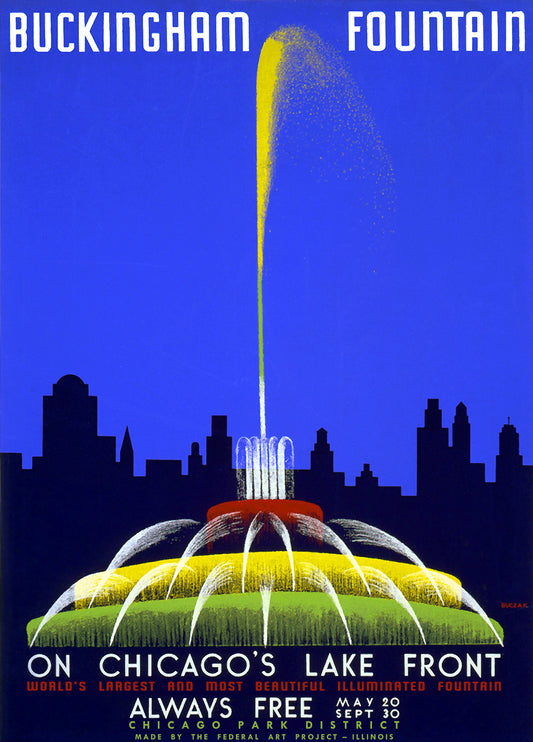 Buckingham Fountain poster