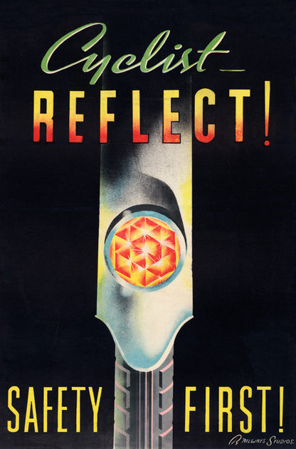 Cyclist Reflect! Safety First!