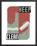 Keep Clean WPA Poster