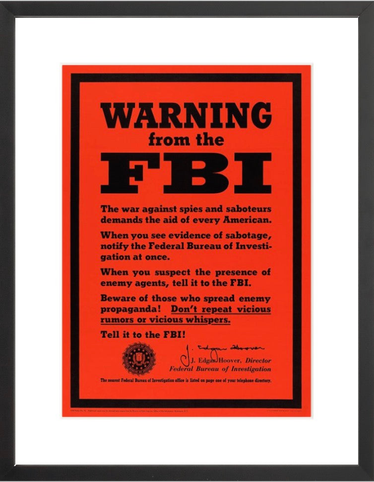 Warning from the FBI – Vintagraph Art