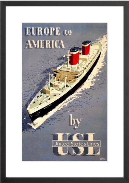 Europe to America by United States Lines