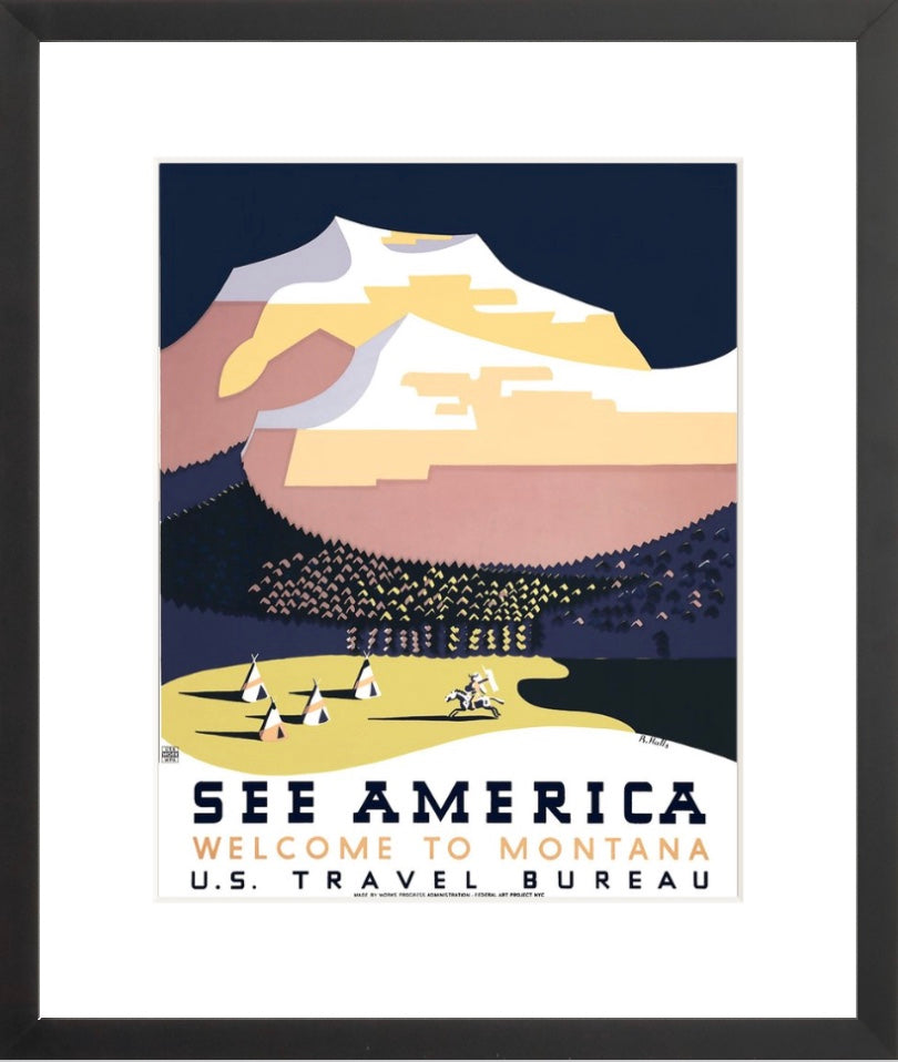 Welcome to Montana National Park poster