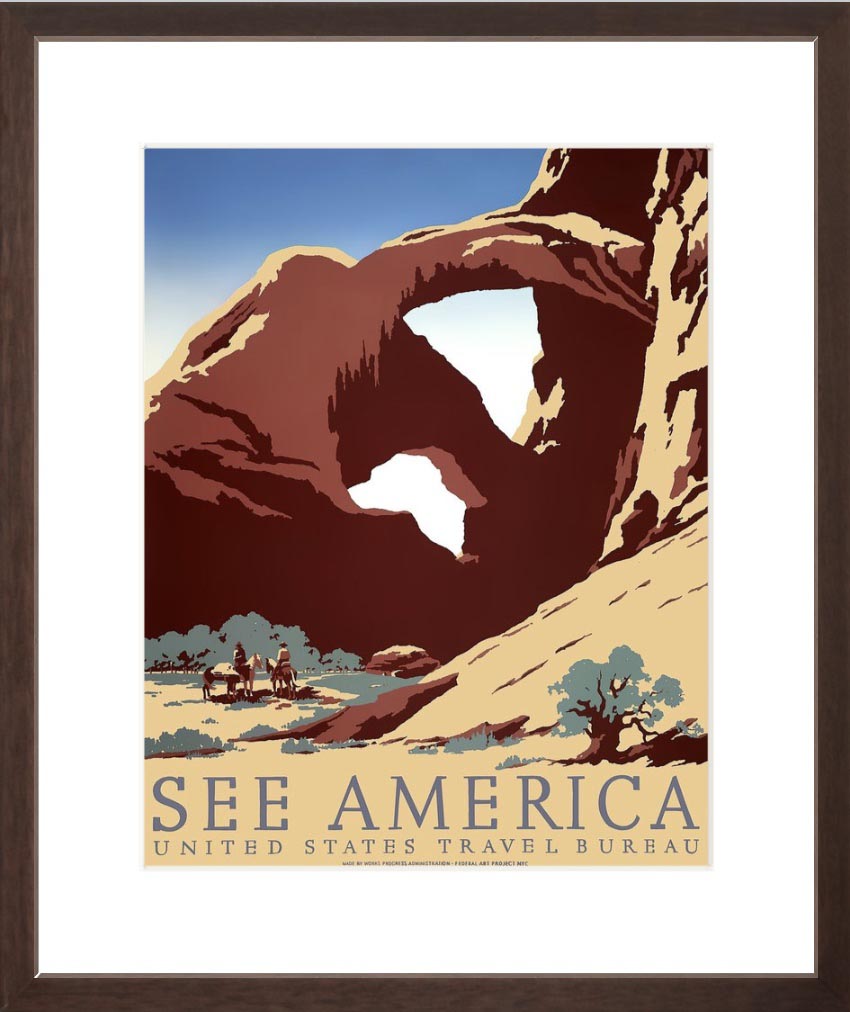 WPA Arches See America Poster