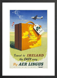 Travel to Ireland the Easy Way Vintage Poster