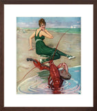 The Lobster Serenade poster brown frame