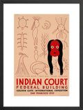 Indian Court: Chippewa Picture Writing and Seneca Mask