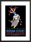 Indian Court: Apache Devil Dancer poster black frame