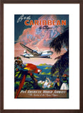 Fly to the Caribbean by Clipper - Vintage Travel Poster