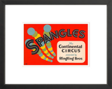 Spangles: The Continental Circus framed poster