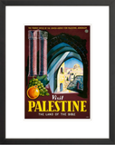Visit Palestine: The Land of the Bible framed poster