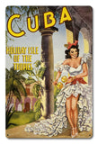 Cuba, Holiday Isle of the Tropics vintage travel poster metal sign