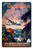 Fly to the Caribbean by Clipper - Vintage Travel Poster