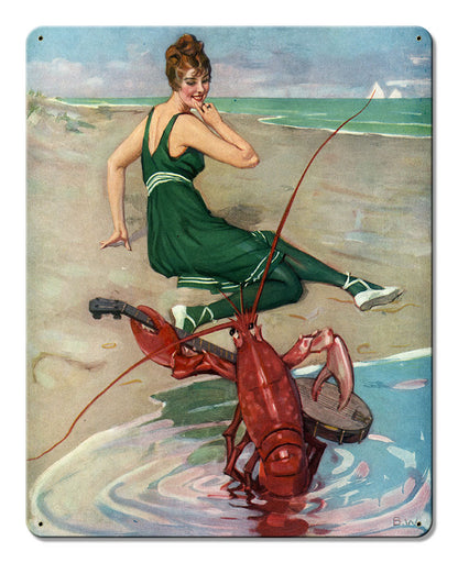 The Lobster Serenade poster Aluminum