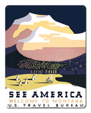 Welcome to Montana National Park poster