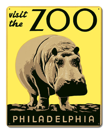 Visit the Zoo: Philadelphia poster Aluminum