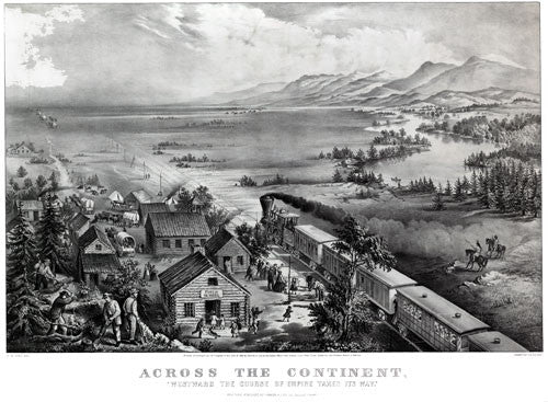 Across the Continent Currier and Ives print