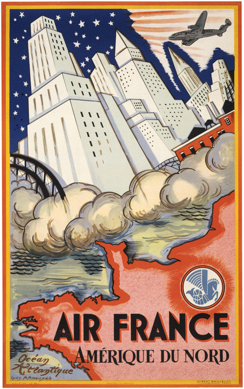 Air France -- Amérique du Nord – Vintagraph Art