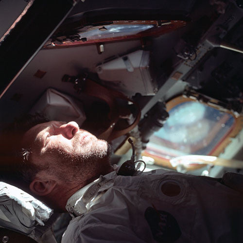 Apollo 7 Astronaut in Orbit