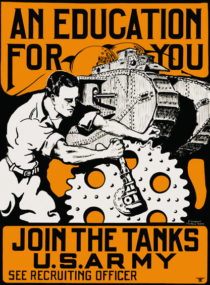 PS FEDA2(ポスター) Join the Tanks – Vintagraph Art