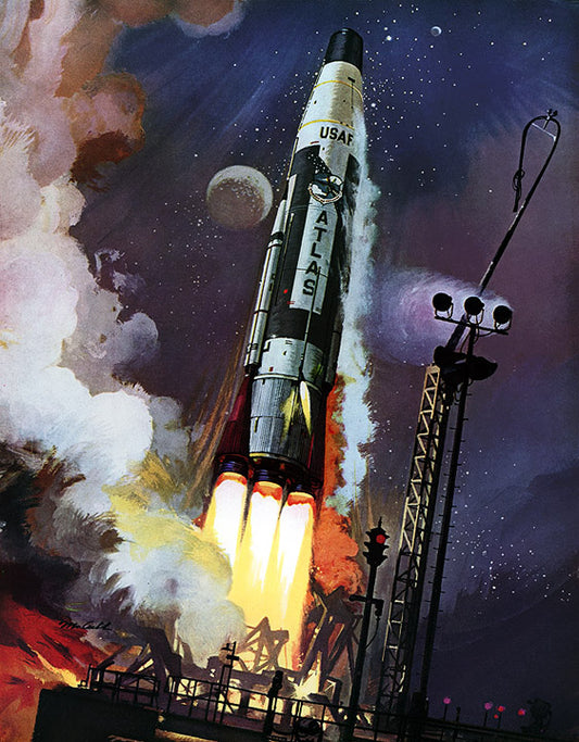 General Electric Atlas Rocket print