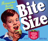Bite Size Apples Crate Label