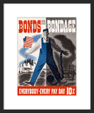 Bonds or Bondage poster framed