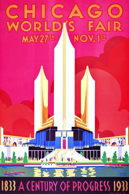 1933 Chicago Worlds Fair Poster